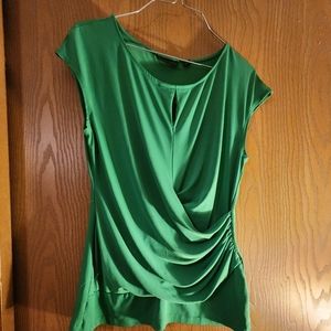 New York and Co, green sleeveless blouse, Medium